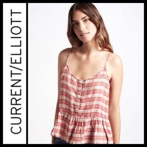 NWOT Current/Elliott The Workwear Peplum Top